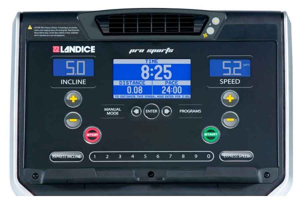 Landice L7 Pro Sports Trainer Console