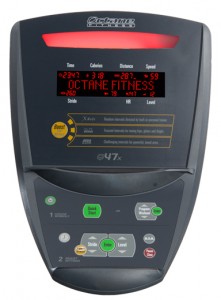 Octane Fitness Q37X Elliptical console